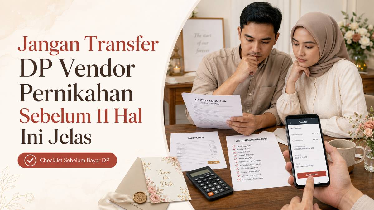 Jangan Transfer DP Vendor Pernikahan Sebelum 11 Hal Ini Jelas