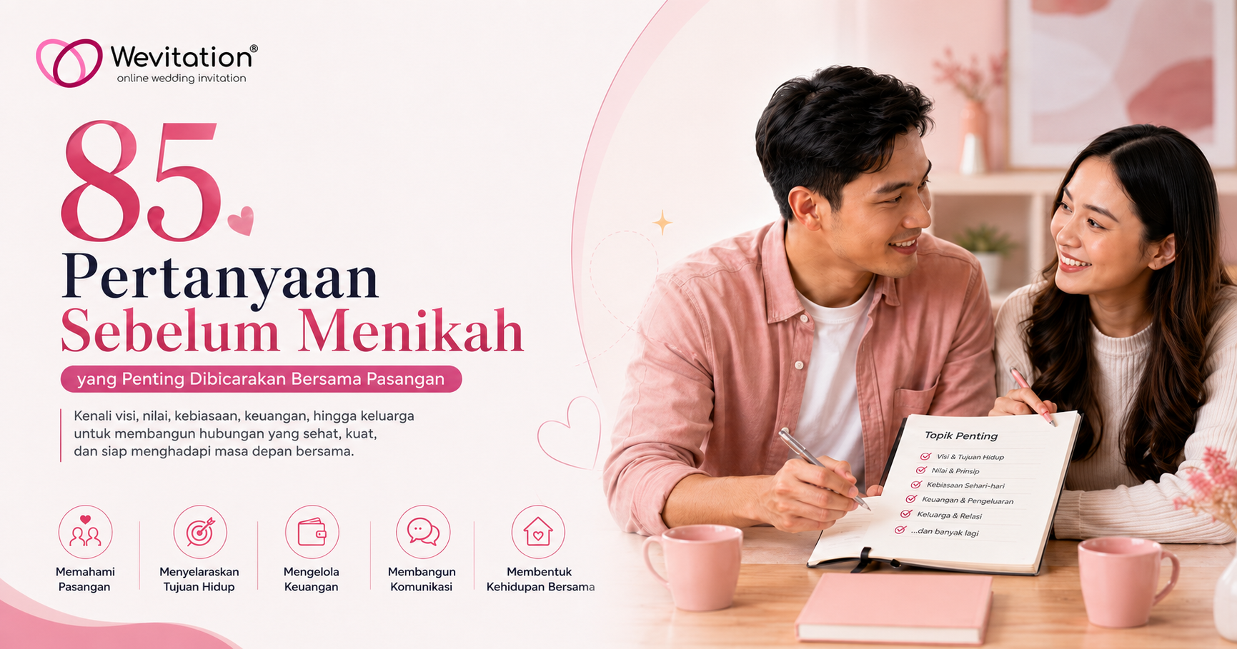 85 Pertanyaan Sebelum Menikah yang Penting Dibicarakan Bersama Pasangan